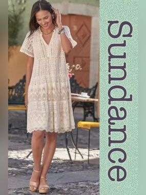 Sundance catalogue Sweep of Lace dress